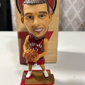 Toronto Raptors Jonas Valaciunas #17 Basketball Bobblehead - Red Jersey